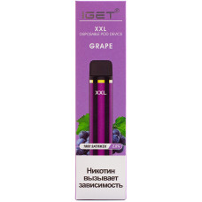 Вейп IGET XXL Grape Виноградная газировка 20 мг 950 mAh Одноразовый