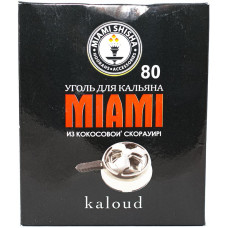 Уголь для кальяна Miami для Калауда 80 кубиков