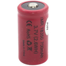 Аккумулятор 18350 AW 700 mAh 3.7V незащищенный (выпуклый с пимпочкой) Li-Ion